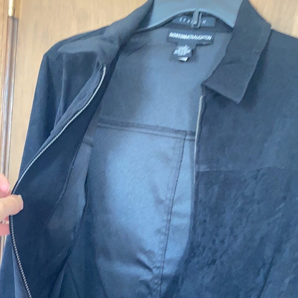 Vintage Norton McNaughton black zip front jacket - Picture 15 of 17